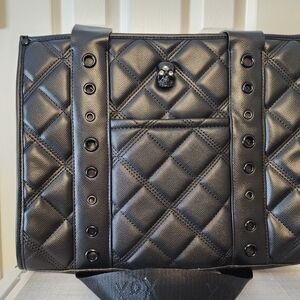 Betsey Johnson Black Quilted Shoulder Bag